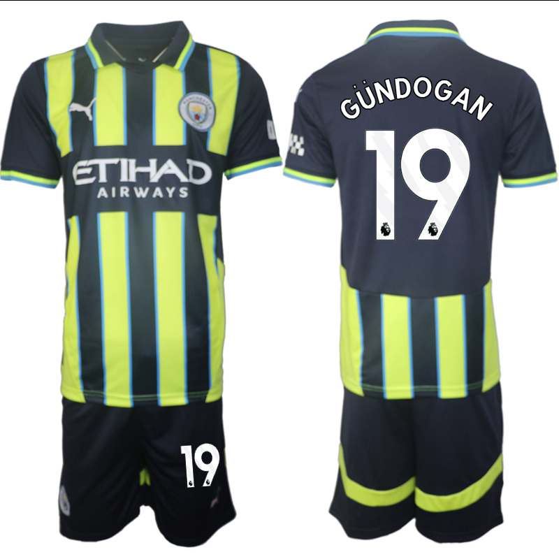 Men 2024-2025 Club Manchester City away black green #19 Soccer Jerseys->liverpool jersey->Soccer Club Jersey